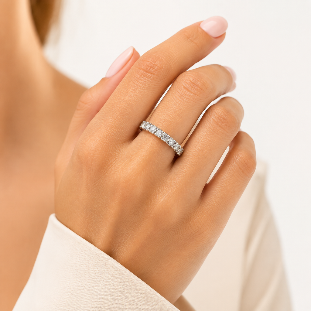Anillo Eternity Oval