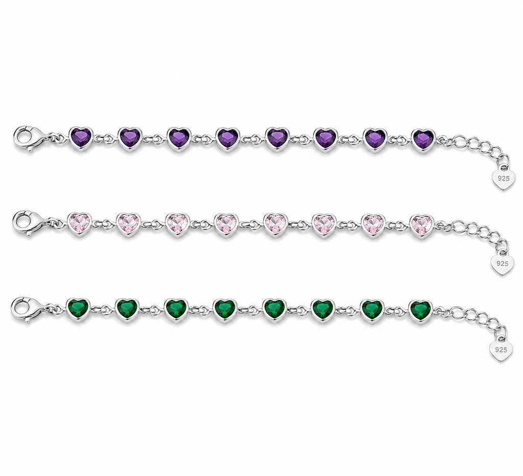 Pulsera Corazón Cristal