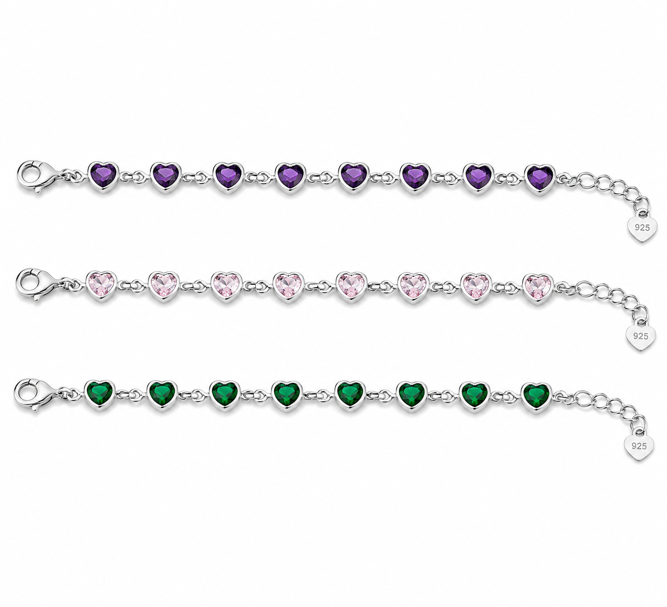Pulsera Corazón Cristal