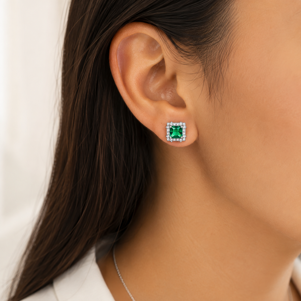 Aretes Esmeralda Royal