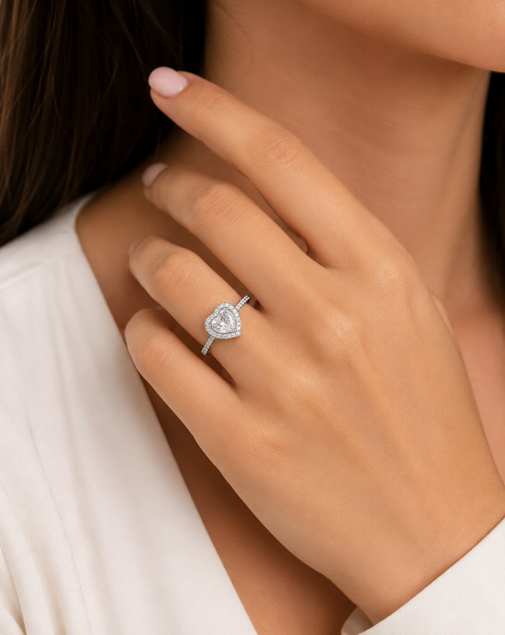 Anillo Corazón Halo