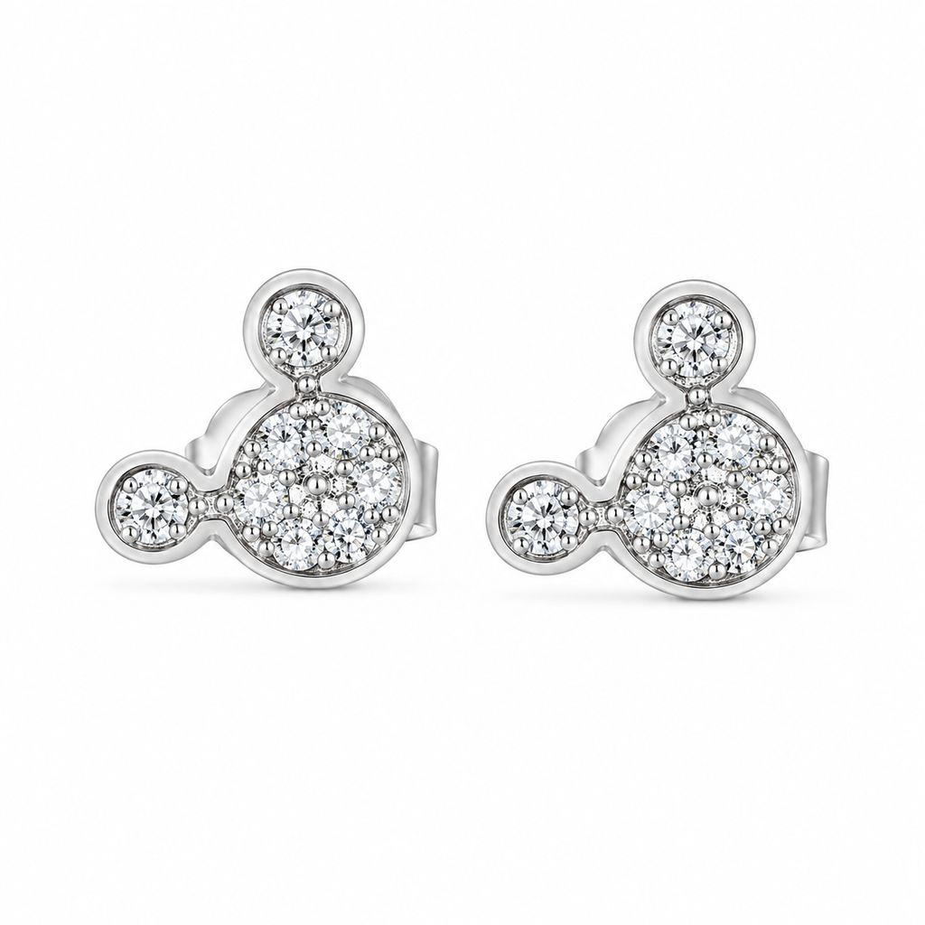 Aretes Mickey Mouse Circonias
