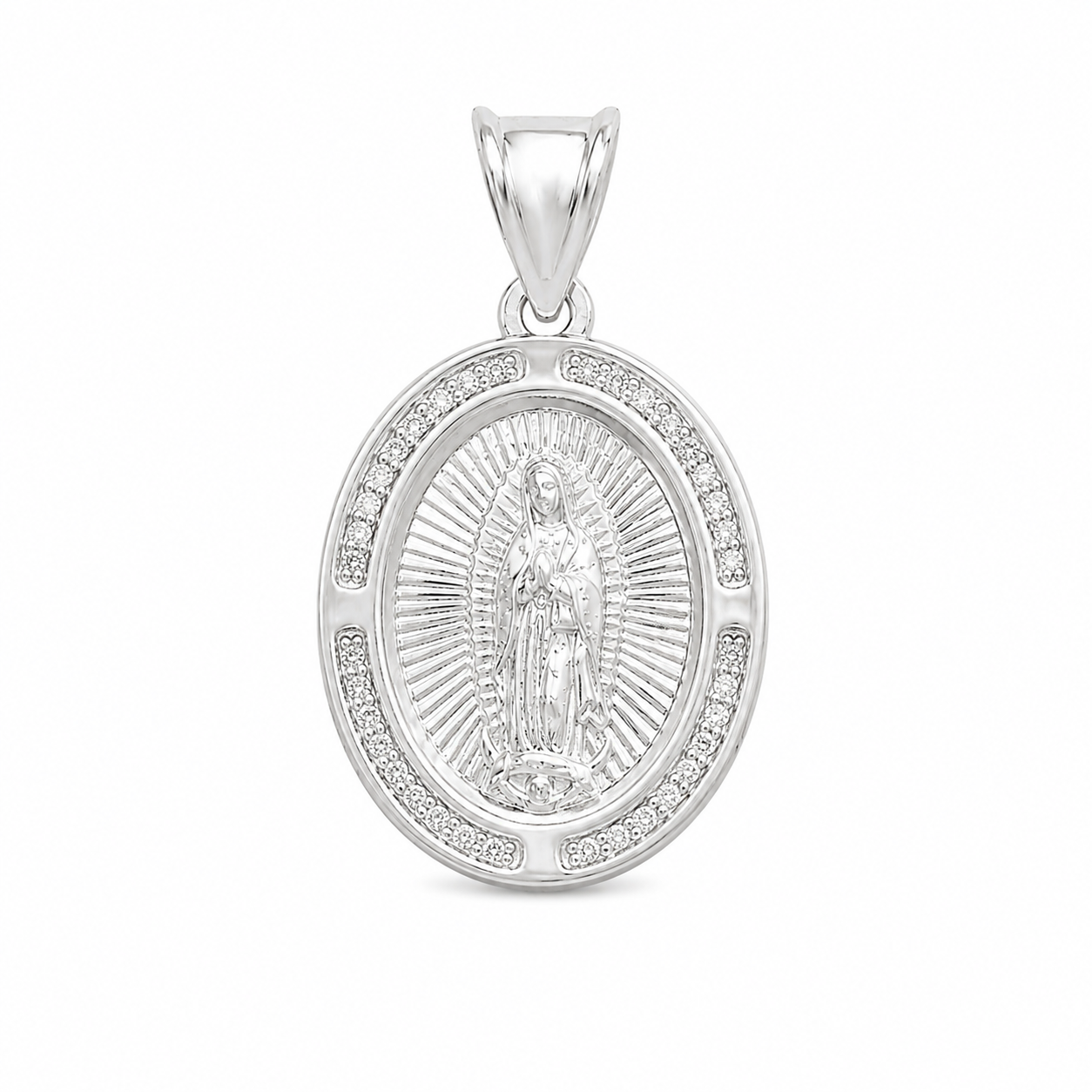 Medalla Virgen de Guadalupe Oval Chica