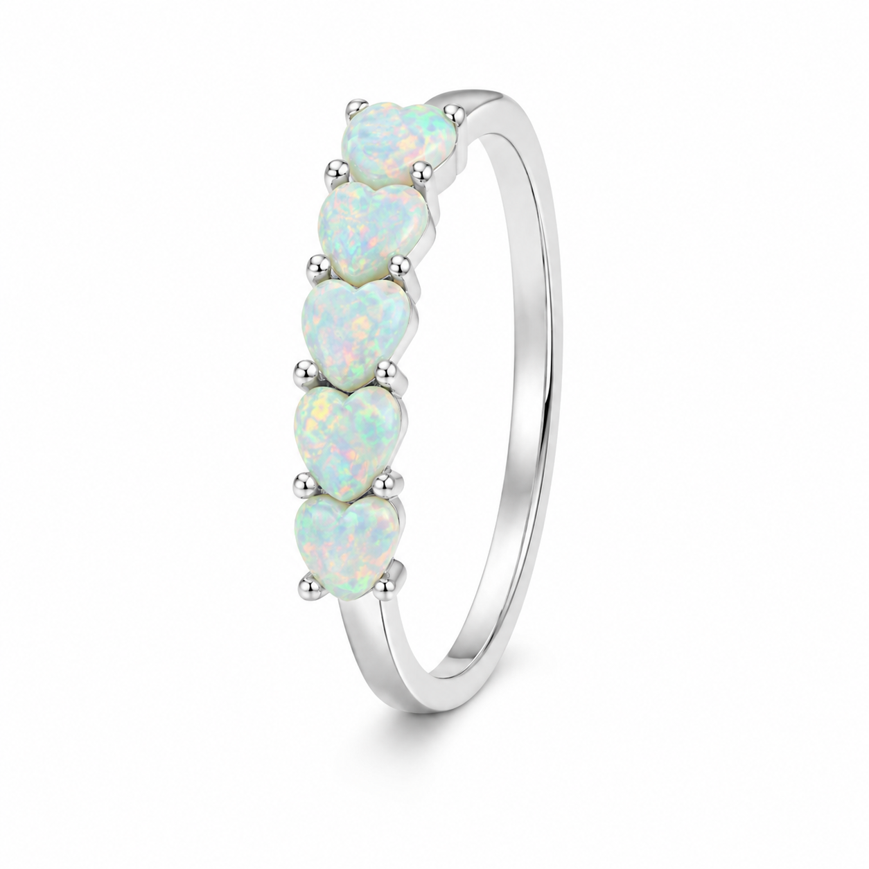 Anillo Corazones Ópalo