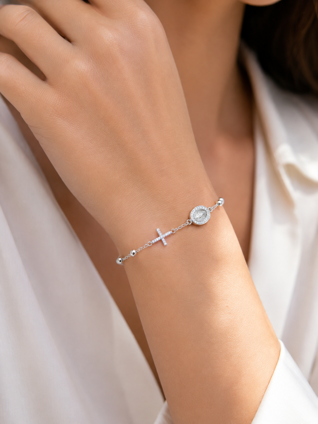 Pulsera Rosario Virgen Milagrosa
