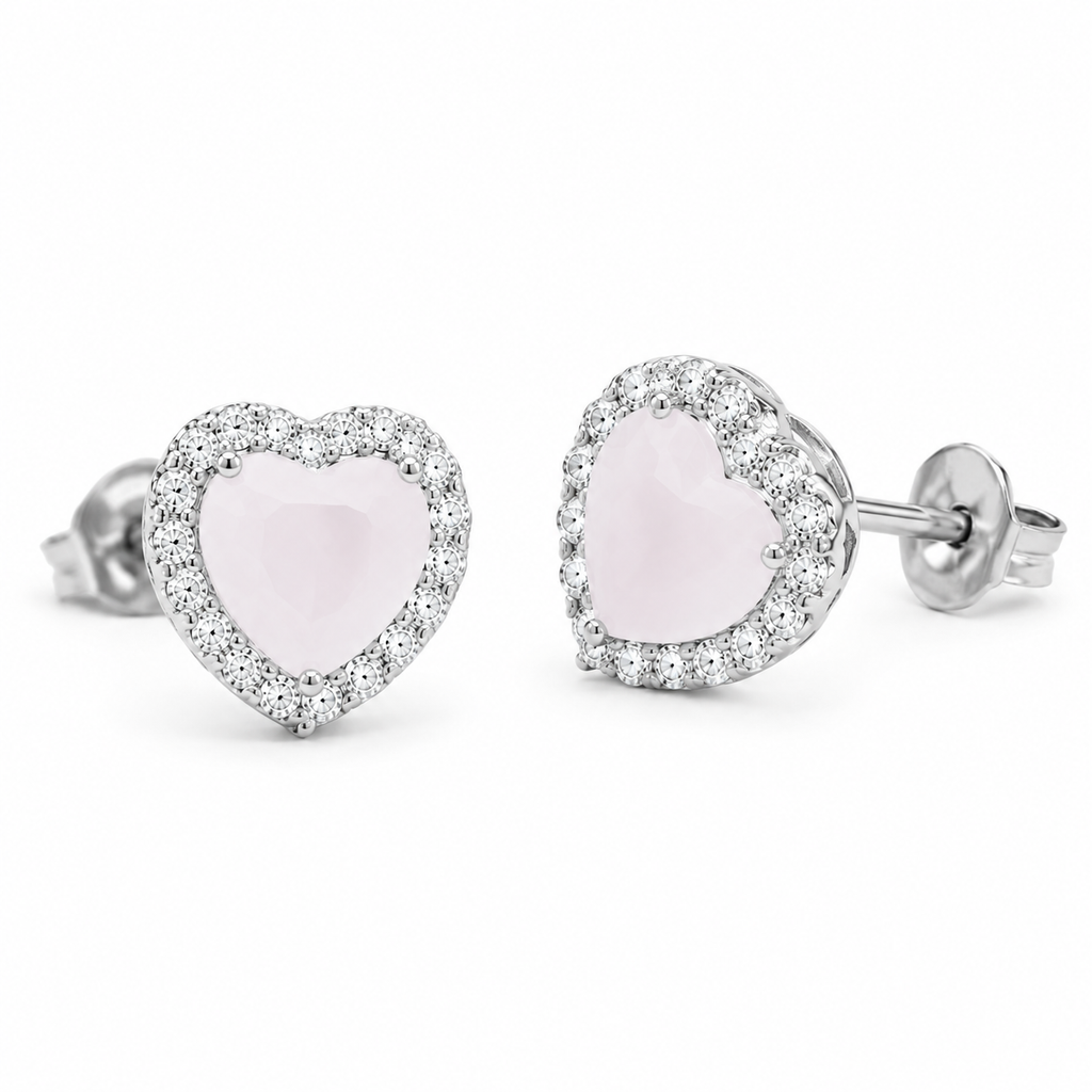 Aretes Corazón Nácar