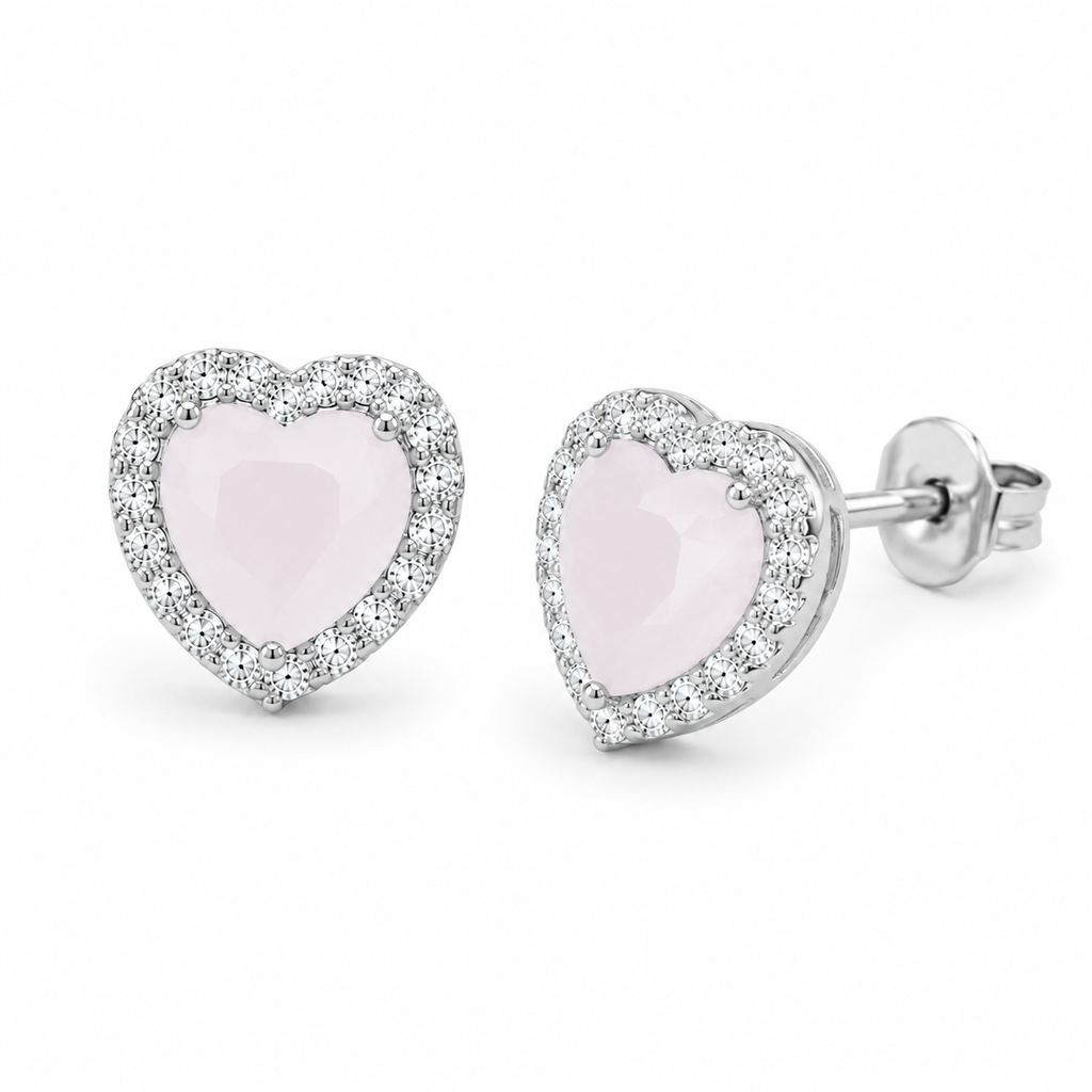 Aretes Corazón Nácar