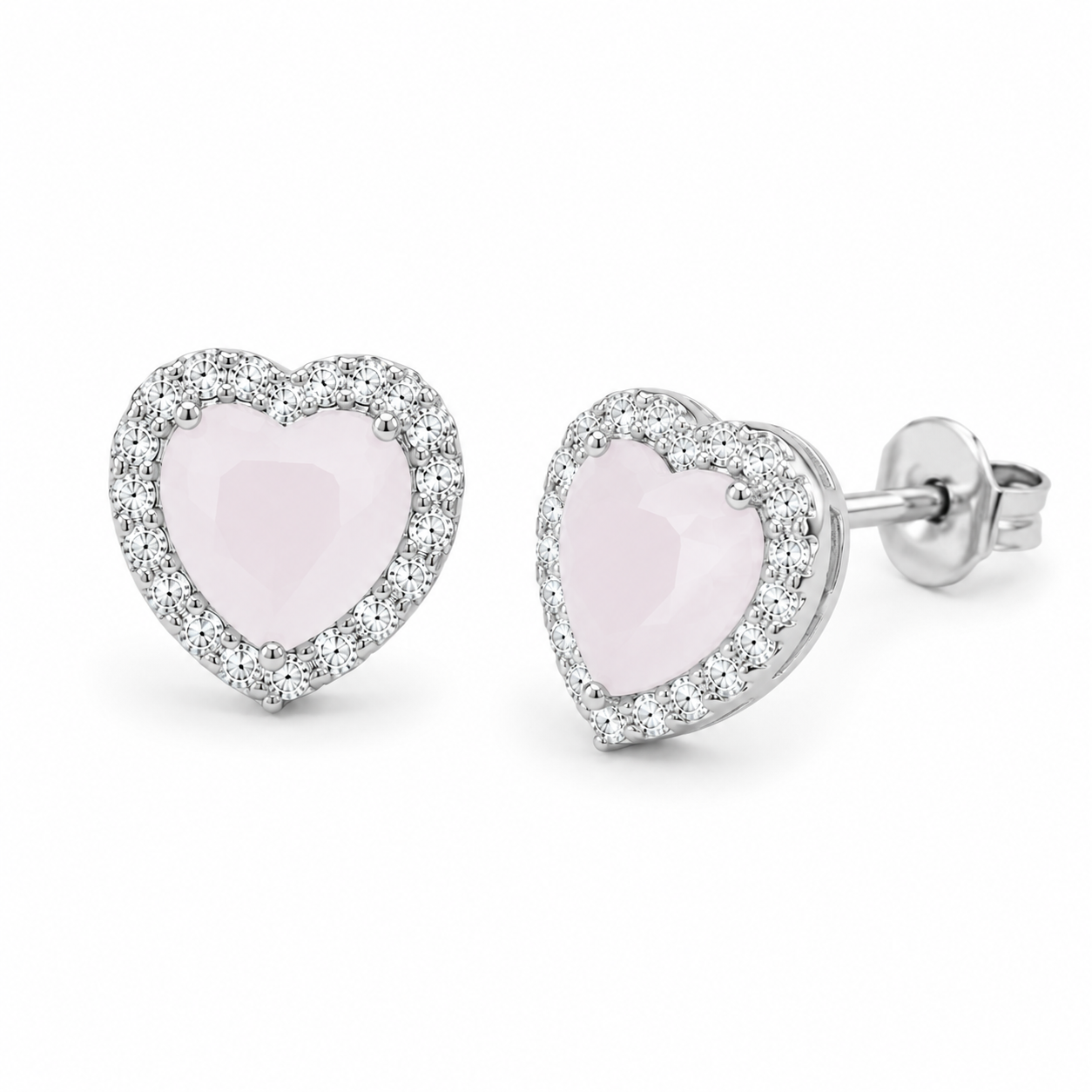 Aretes Corazón Nácar