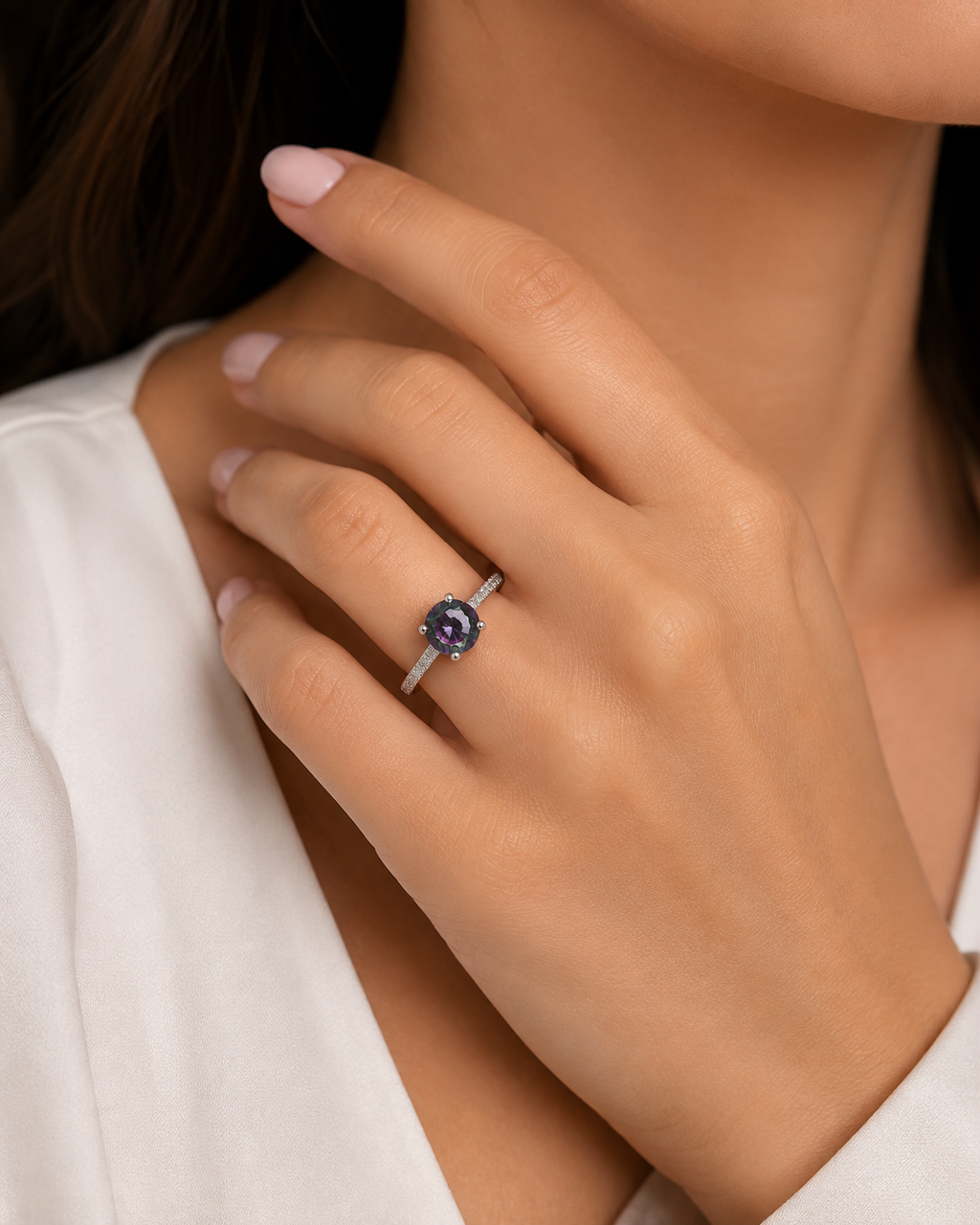 Anillo Solitario Aurora