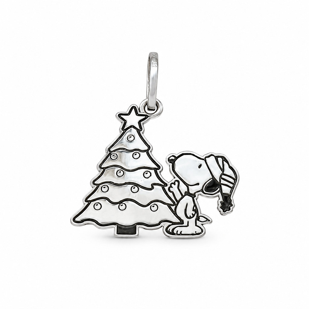 Dije Snoopy Árbol de Navidad