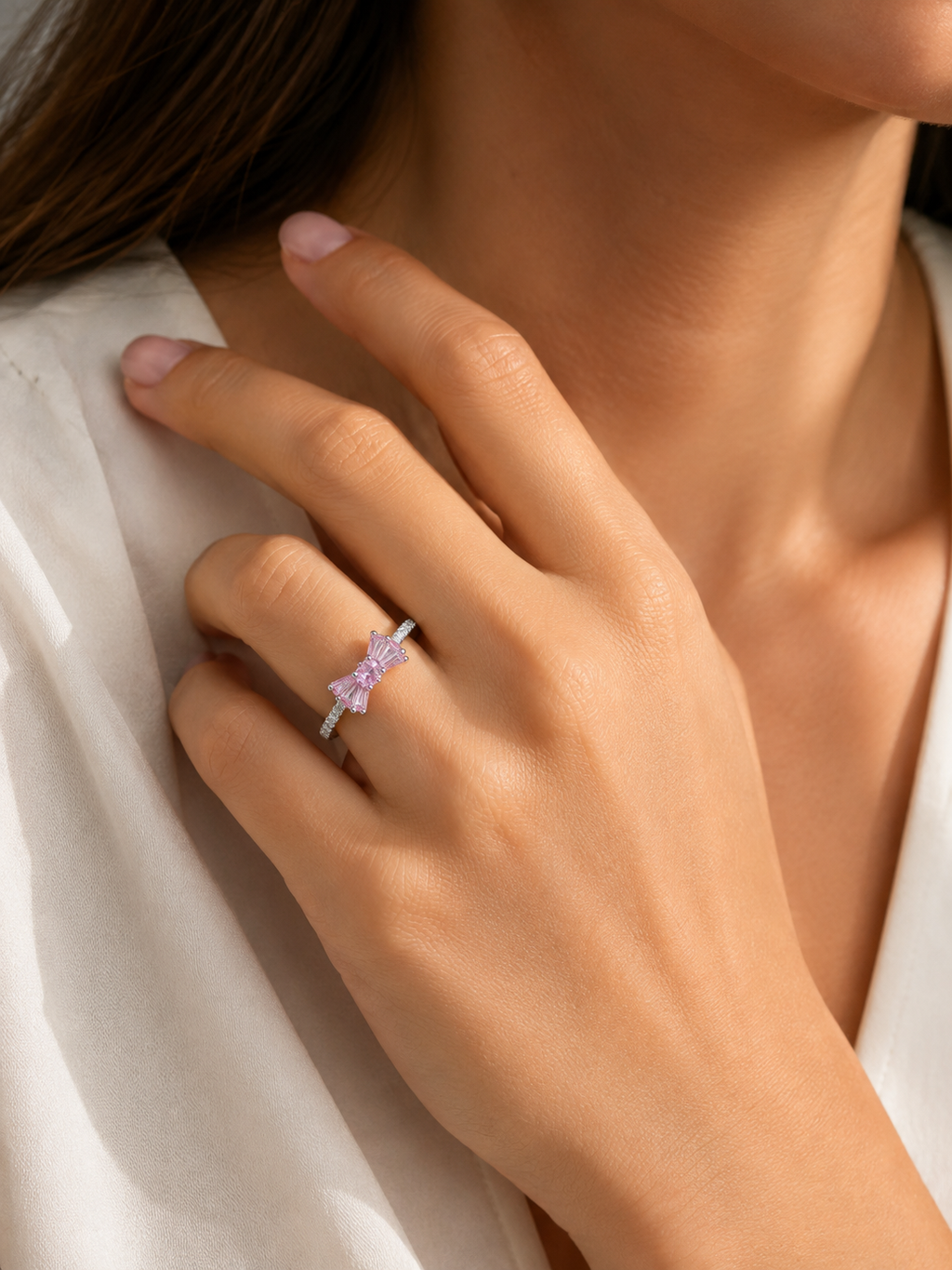 Anillo Moño Rosa