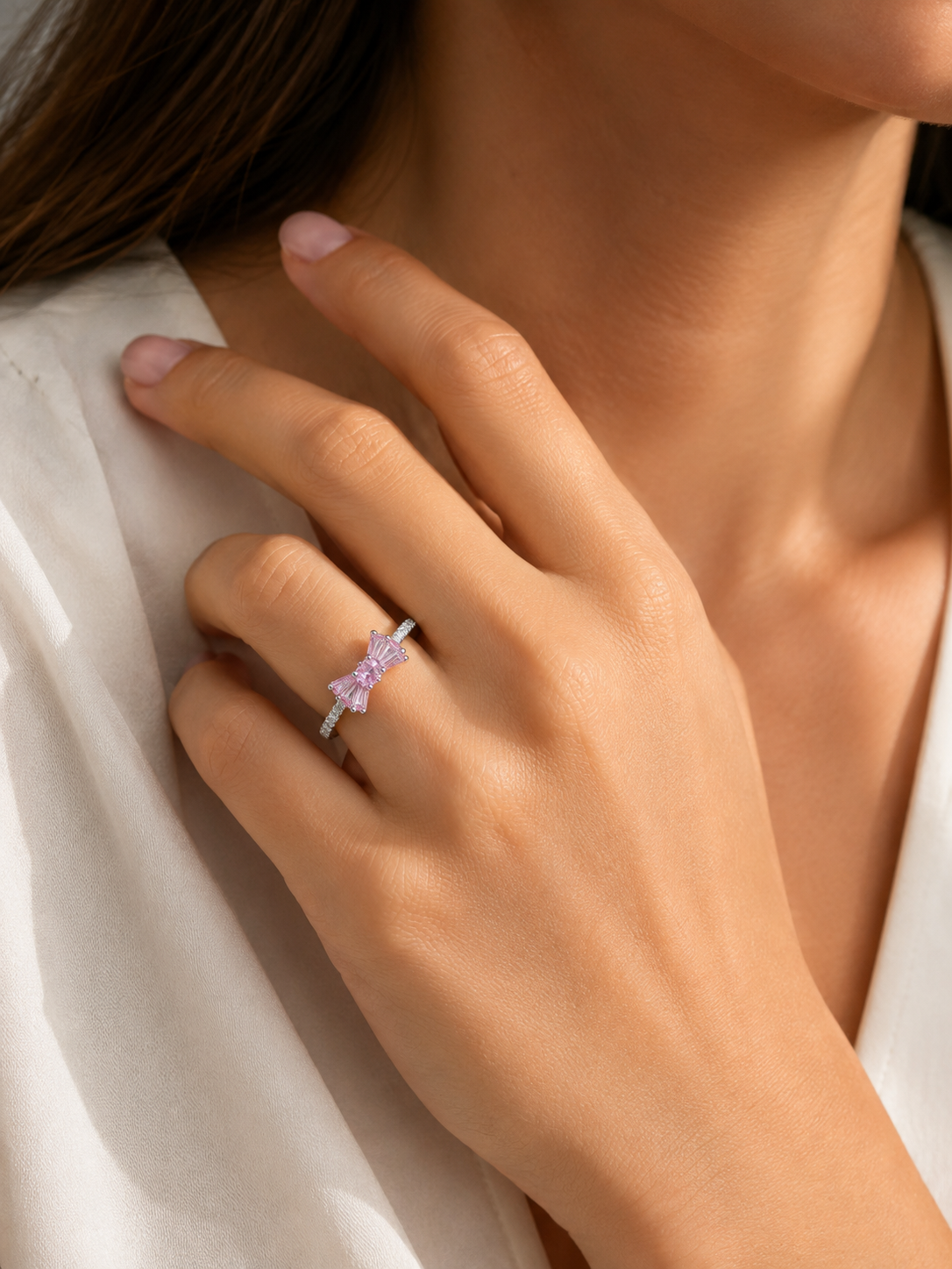 Anillo Moño Rosa