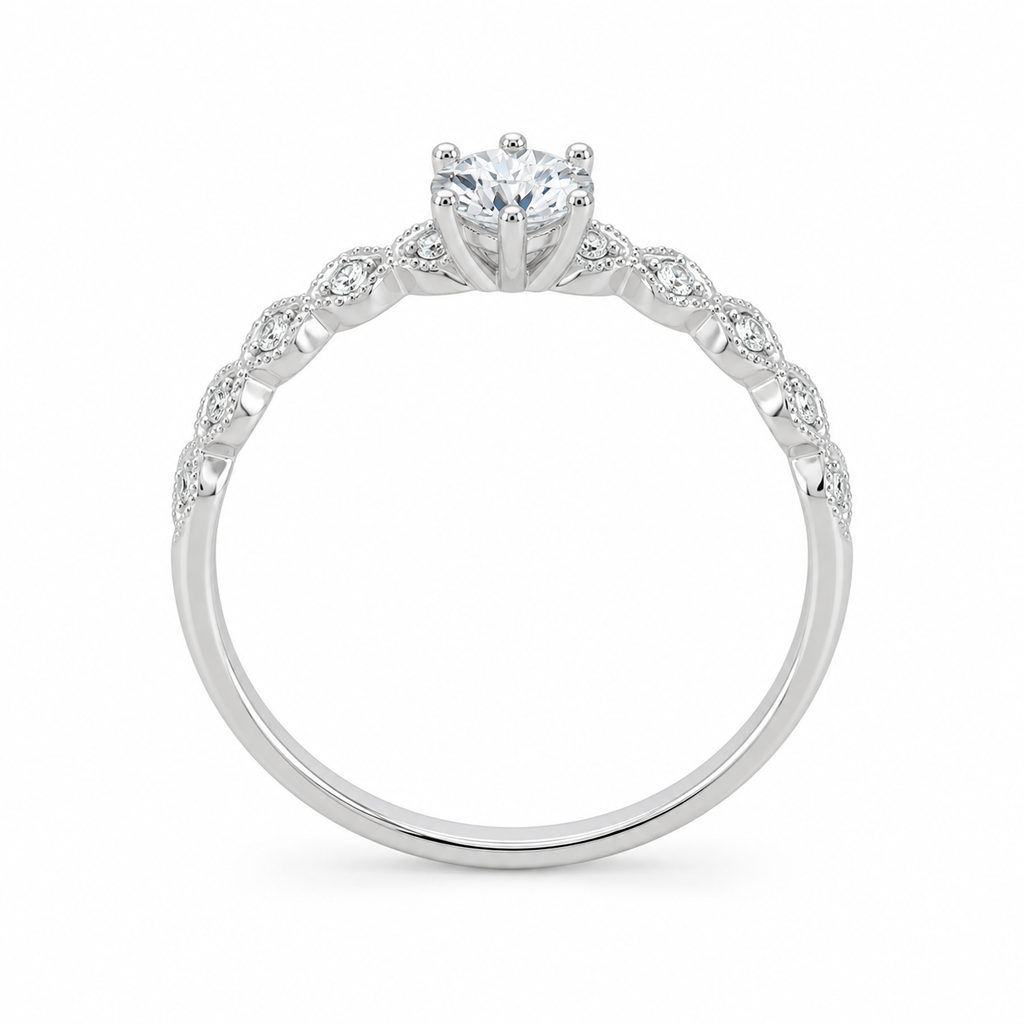 Anillo Solitario Vintage