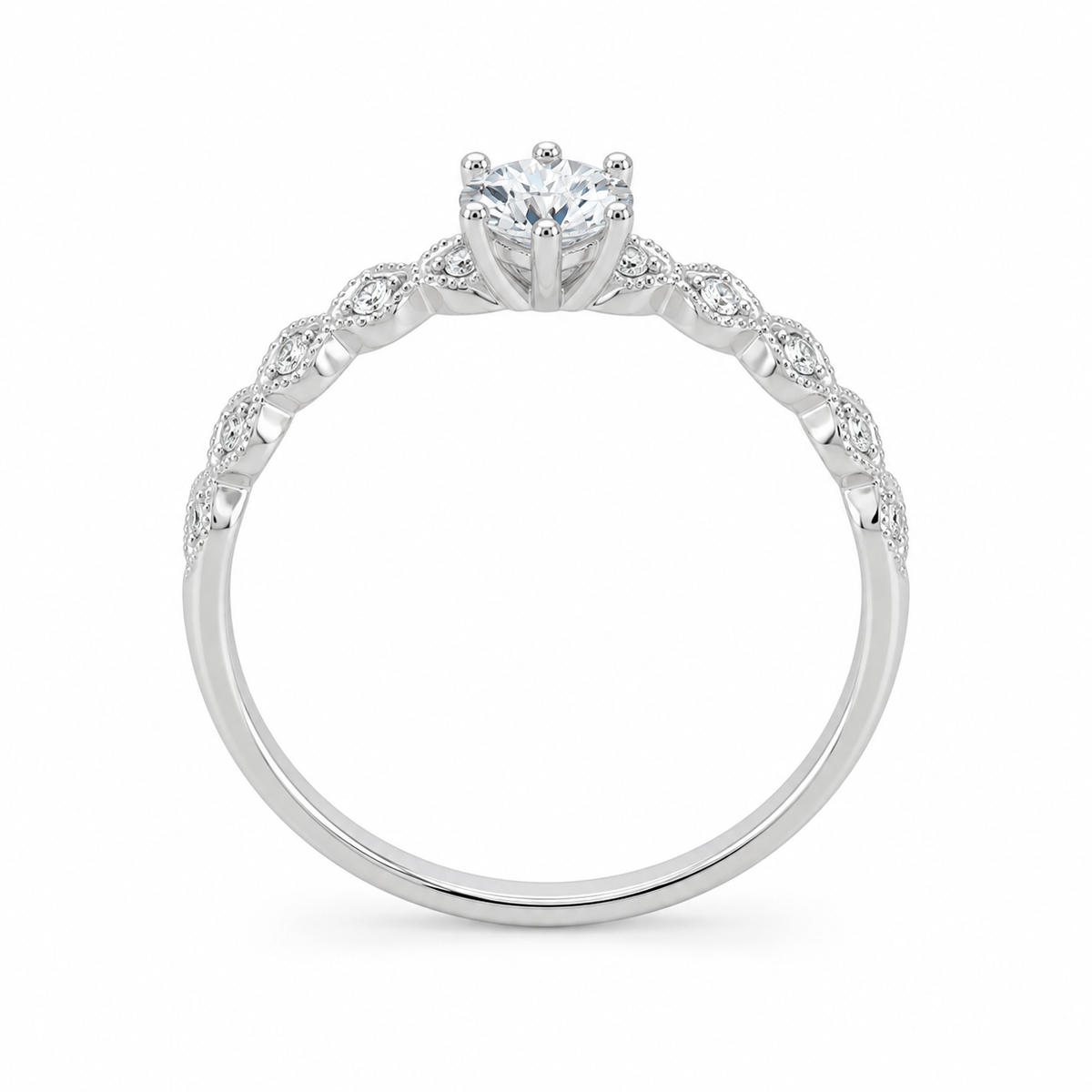 Anillo Solitario Vintage