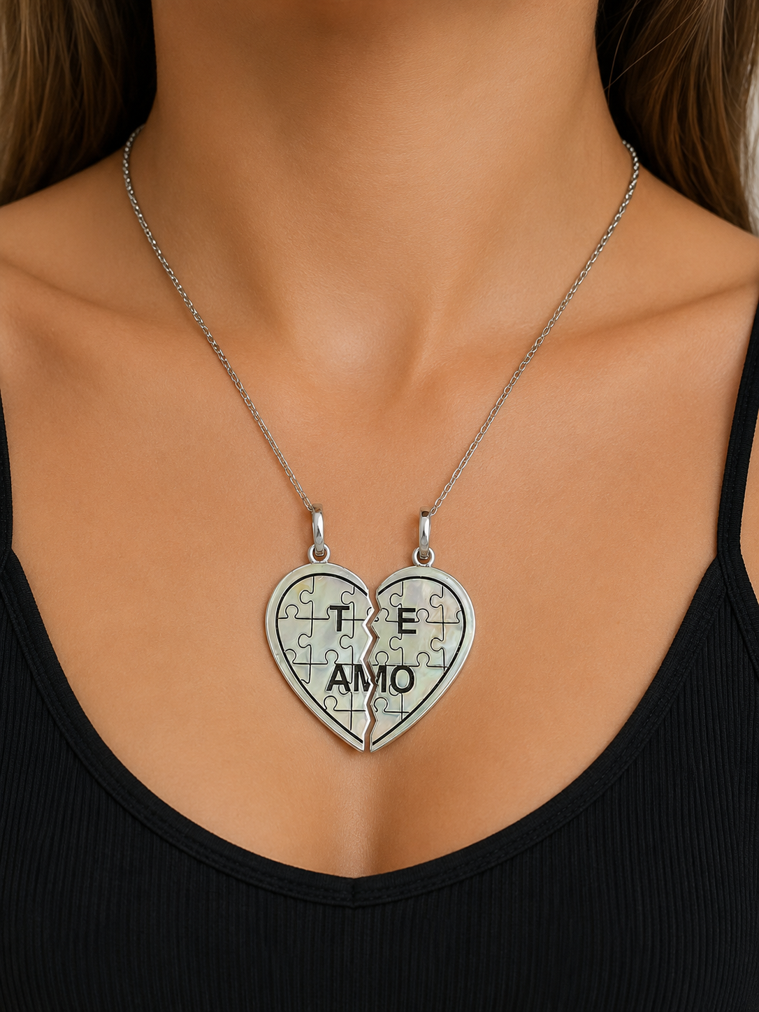 Dije Dúo Corazón “Te Amo”