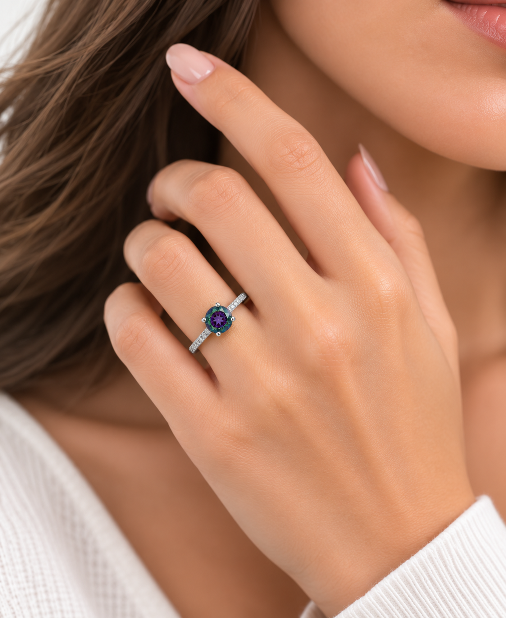 Anillo Solitario Aurora