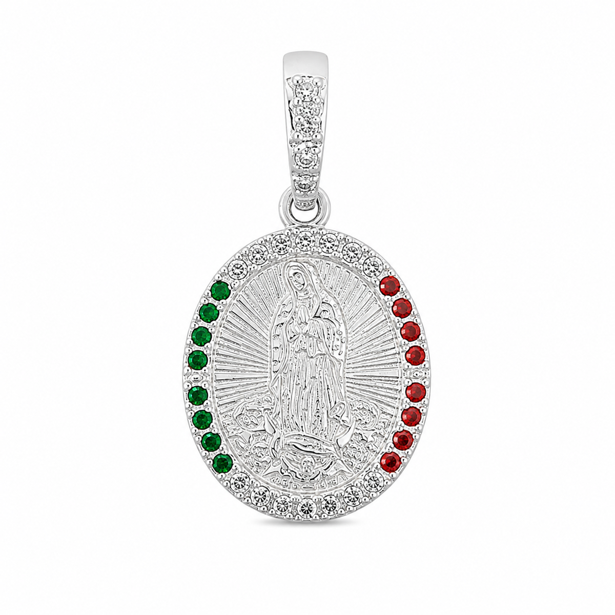 Medalla Virgen de Guadalupe Tricolor