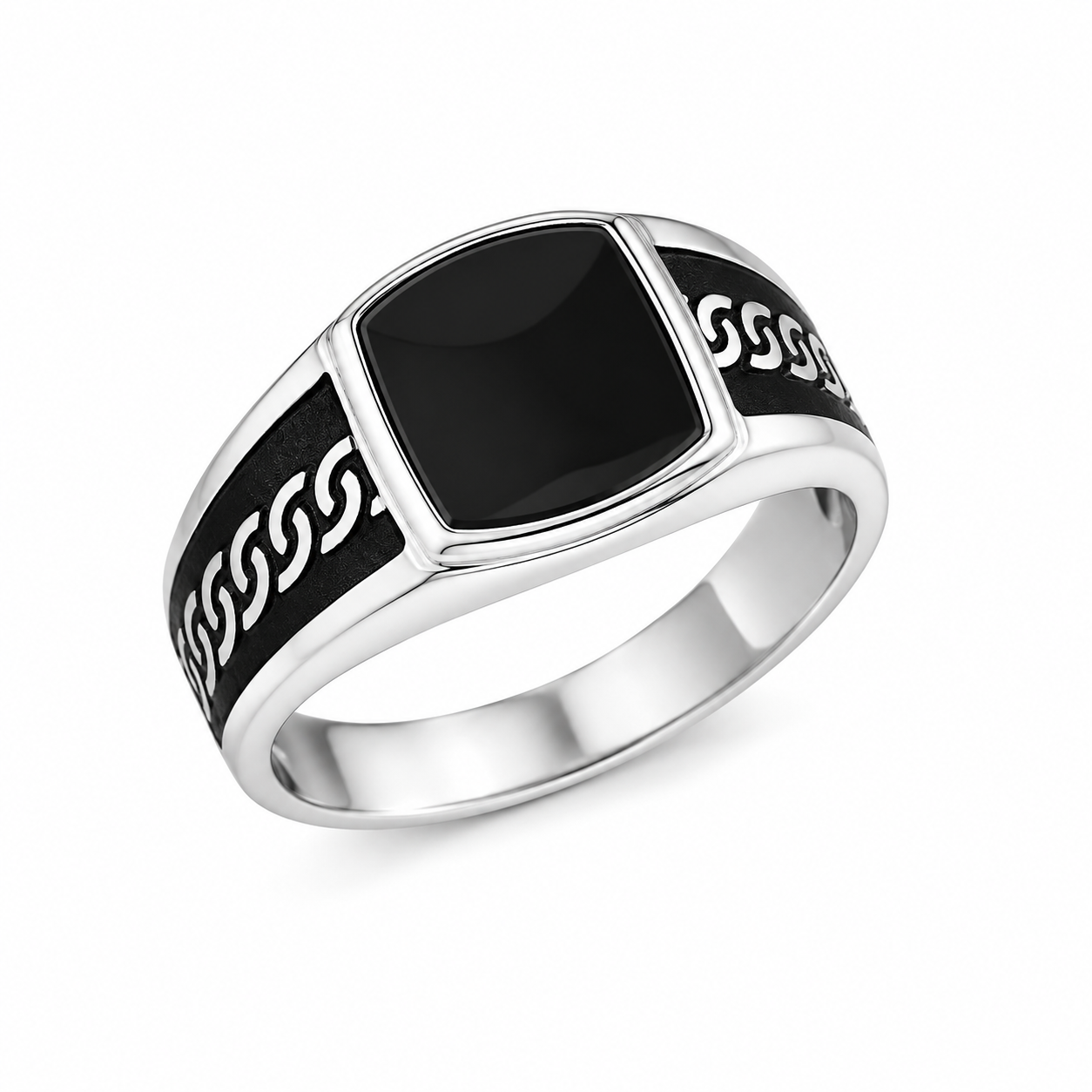 Anillo Turco Rectangular Negro