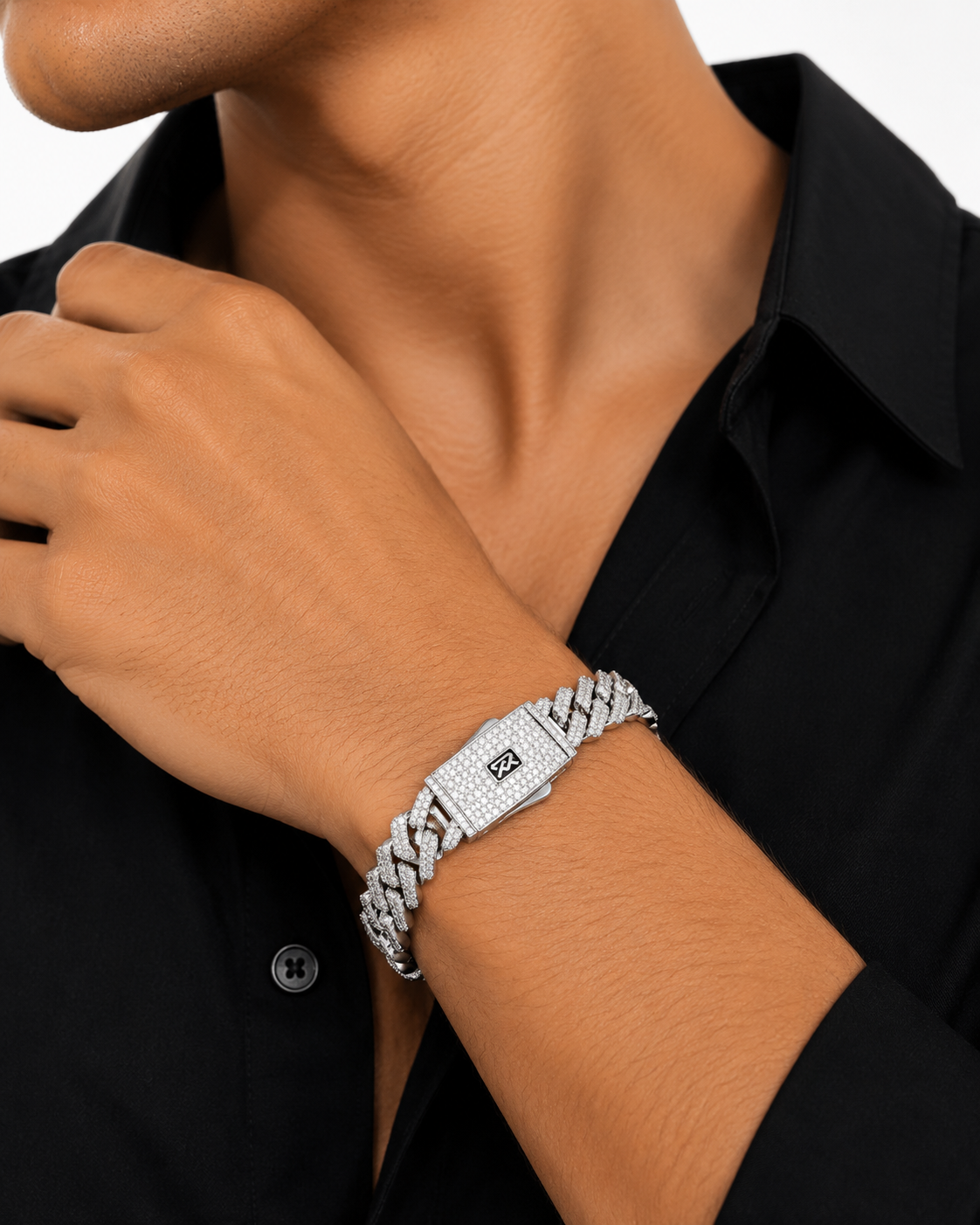 Pulsera Mónaco Ice White