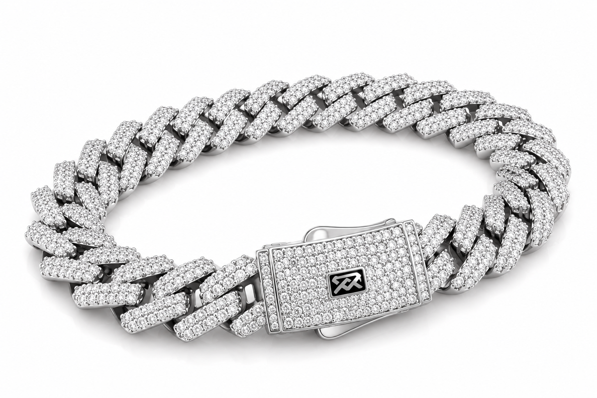 Pulsera Mónaco Ice White
