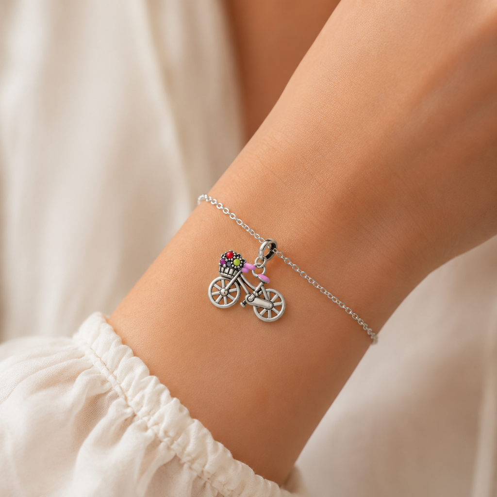 Charm Bicicleta Floral